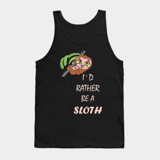 Funny Cute Sloth Tank Top